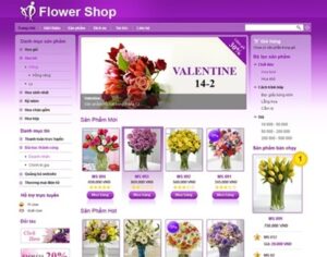 Thiết kế website shop bán hoa chuẩn SEO - Ảnh minh họa