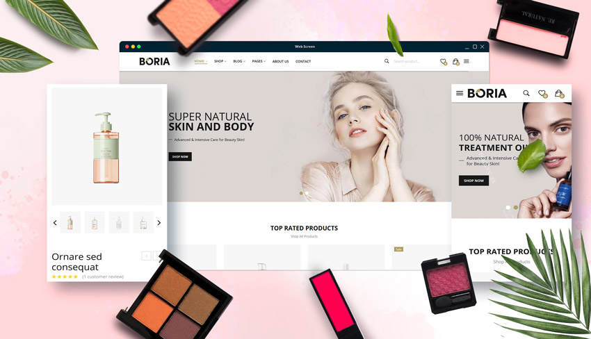 Thiết kế website bán mỹ phẩm