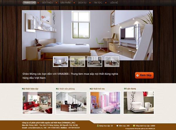 Thiết kế website bán nội thất chuyên nghiệp, sang trọng 4 Thiết kế website bán nội thất