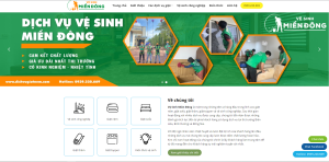 Mẫu thiết kế website dịch vụ vệ sinh giá rẻ, chuẩn SEO mà WebNow đã thực hiện