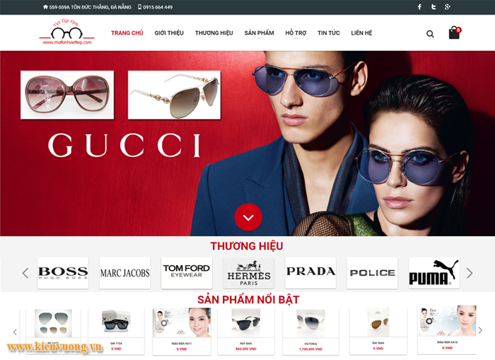 Thiết kế website bán mắt kính uy tín tại TPHCM - Ảnh minh họa