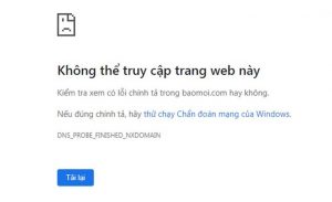 Không thể truy cập trang web này