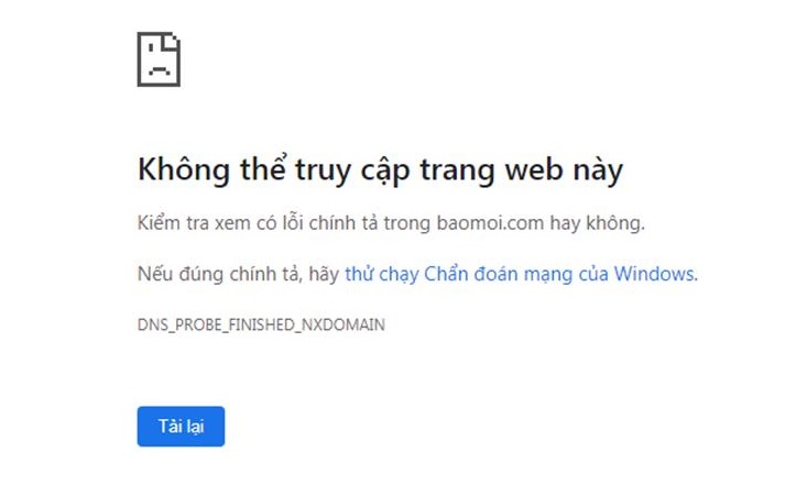 "Không thể truy cập trang web này" - Cách khắc phục dễ nhất 7 Không thể truy cập trang web này