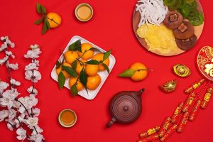 Bảng màu thiết kế Tết