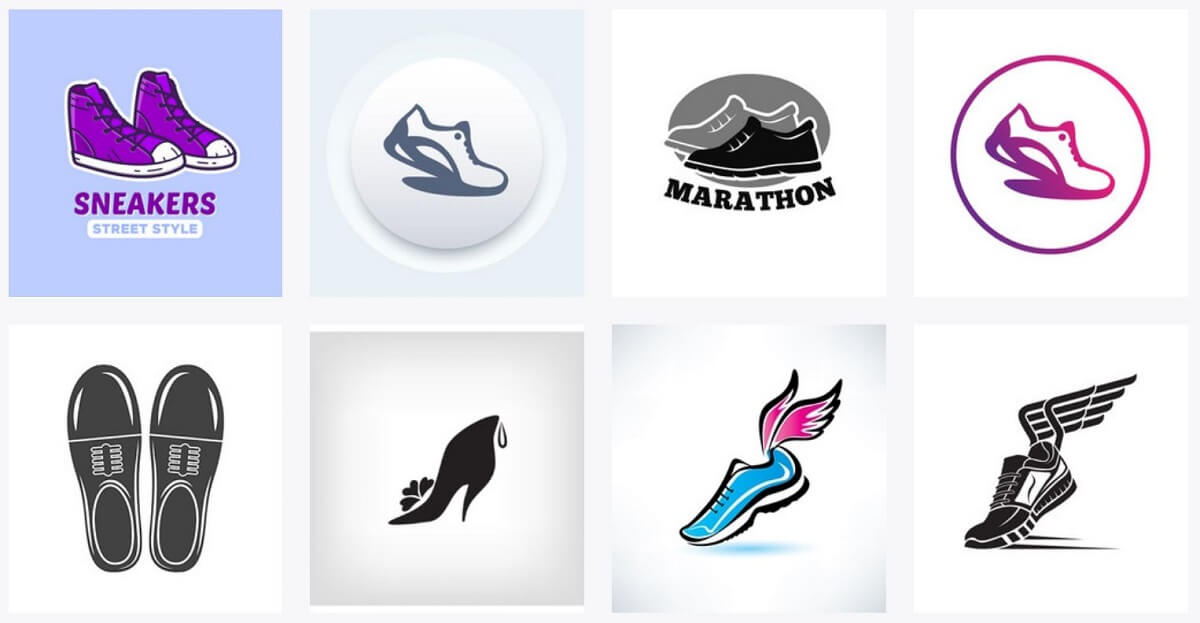 Thiết kế logo shop giày năng động, giá rẻ bất ngờ