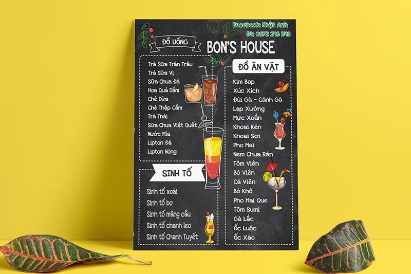 Tips thiết kế menu quán ăn vặt kích thích sự thèm ăn 10 Tầm quan trọng của việc thiết kế menu quán ăn vặt