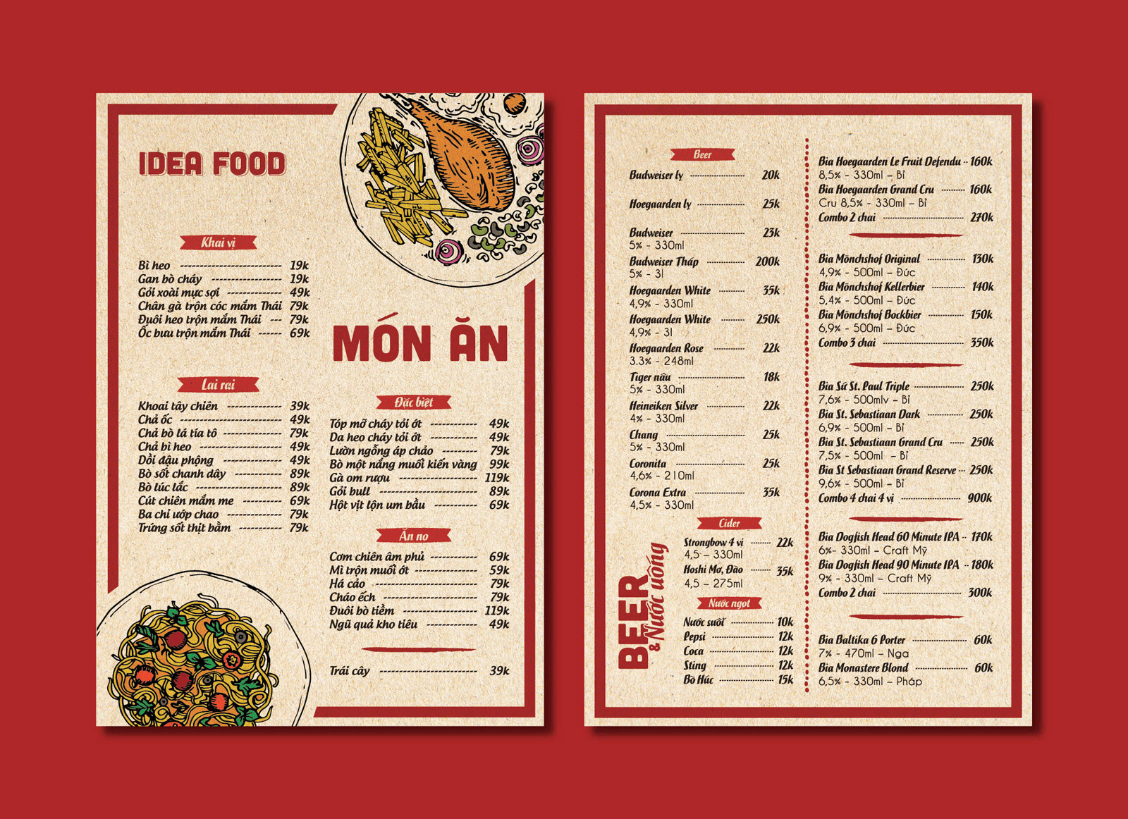 Thiết kế menu quán nhậu thu hút thực khách giúp quán "hái ra tiền" 8 Tầm quan trọng của việc thiết kế menu quán nhậu